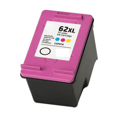 (Compatibile)C2P07AE Cartuccia rigenerata per HP 62XL colore alta capacita'.-