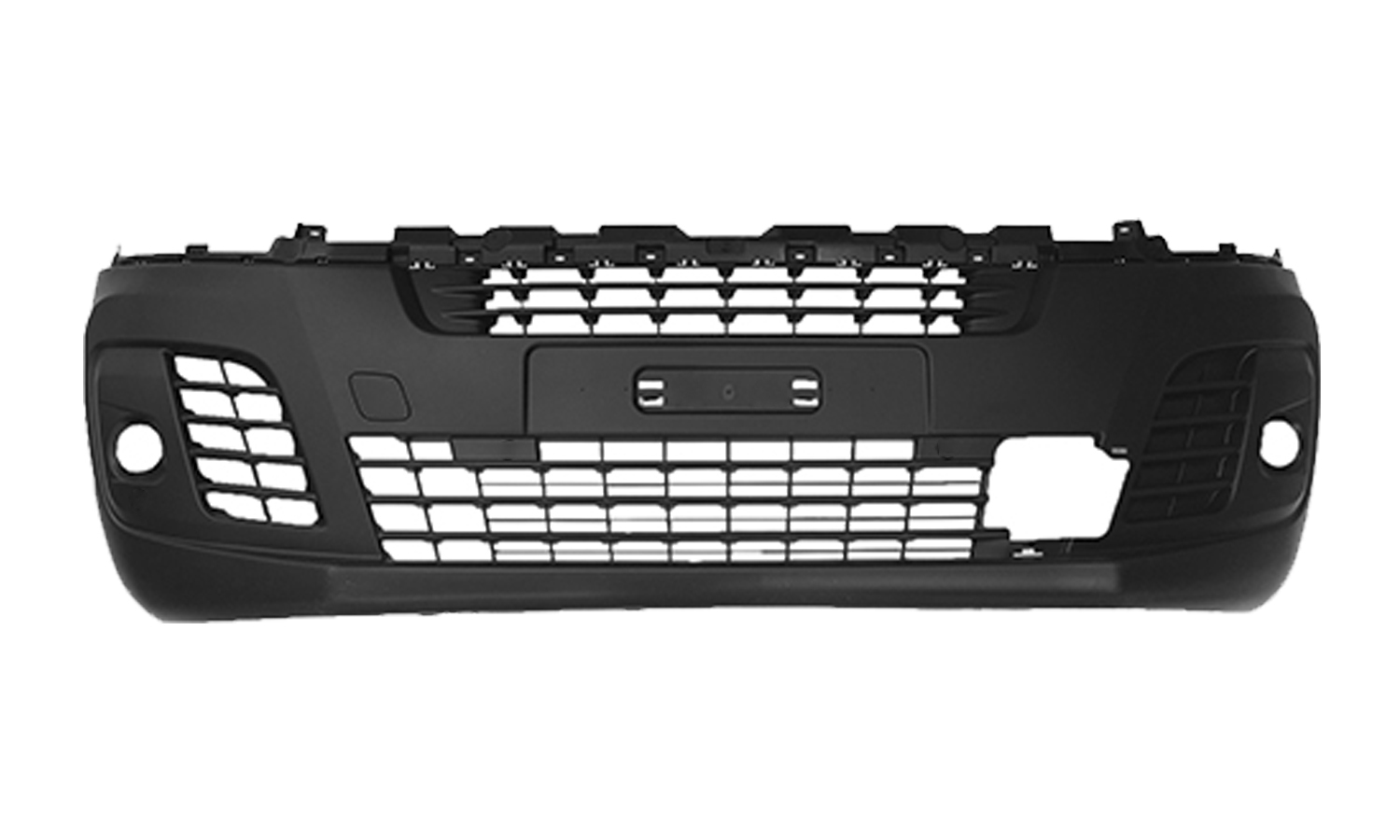 PARAURTI ANTERIORE NERO CON FENDINEBBIA CON RILEVATORE OSTACOLO CON 6 TRACCE SENSORI CON TAPPO GANCIO TRAINO - CITROEN - Jumpy 2016 - 1615660780 - 155254055