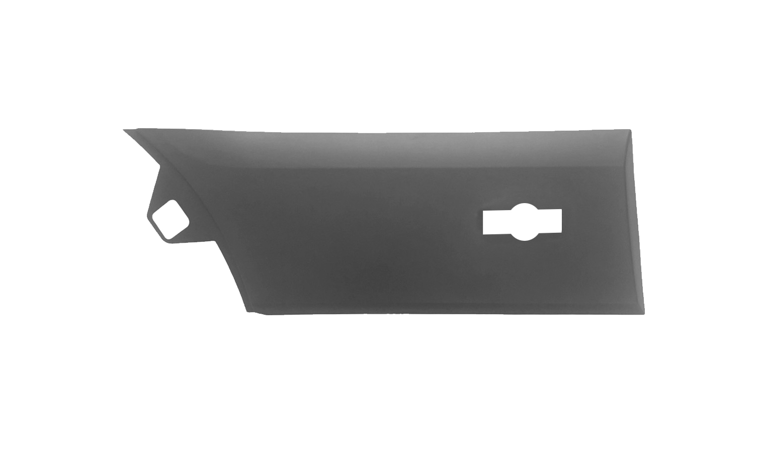 MODANATURA LATERALE POSTERIORE DESTRA GRIGIA RUOTE SINGOLE CON FORO LUCE PASSO LUNGO CON CLIP DI MONTAGGIO - FORD - Transit 2014 - 1854493