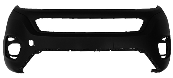 PARAURTI ANTERIORE NERO CON TAPPO GANCIO TRAINO - FIAT - Fiorino 2016 - 735643419