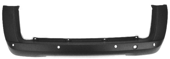 PARAURTI POSTERIORE CON PRIMER PORTA BASCULANTE CON FORI PARKASSIST - FIAT - Fiorino-Qubo 2008 - 735489502