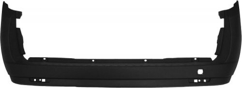 PARAURTI POSTERIORE NERO PORTA BATTENTE NATURAL POWER CON TAPPO GANCIO TRAINO - FIAT - Doblo 2009 - 735509140 - 1404483 - 95513290