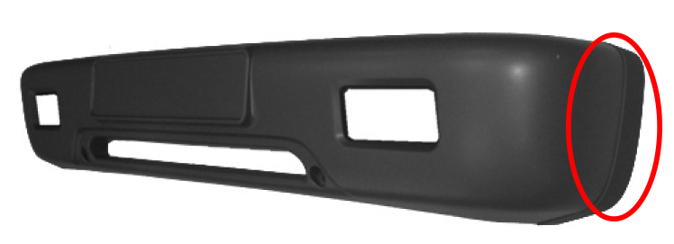 PARAURTI ANTERIORE CON FORI FENDINEBBIA CON SOFFIETTI LATERALI - NISSAN - Cabstar 1999-2003 - 620109X503 - 620109X505