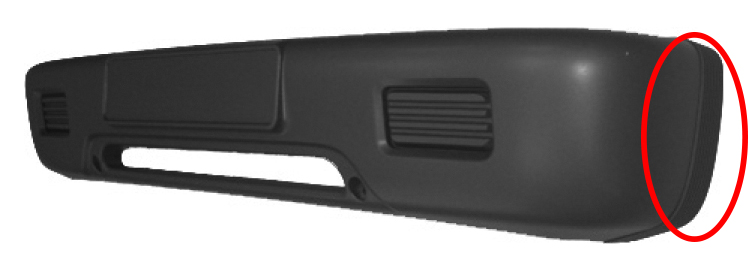 PARAURTI ANTERIORE CON SOFFIETTI LATERALI - NISSAN - Cabstar 1999-2003 - 620109X504