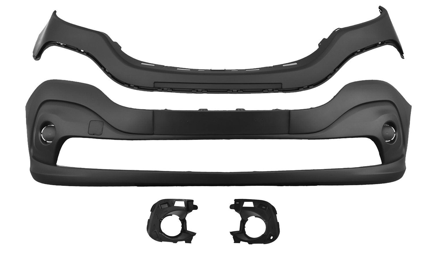 PARAURTI ANTERIORE CON MODANATURA PRIMERIZZATA CON KIT CALOTTE FENDINEBBIA CON TAPPO GANCIO TRAINO - NISSAN - NV300 Van Combi Cab - 620226969R - 6202200Q0B