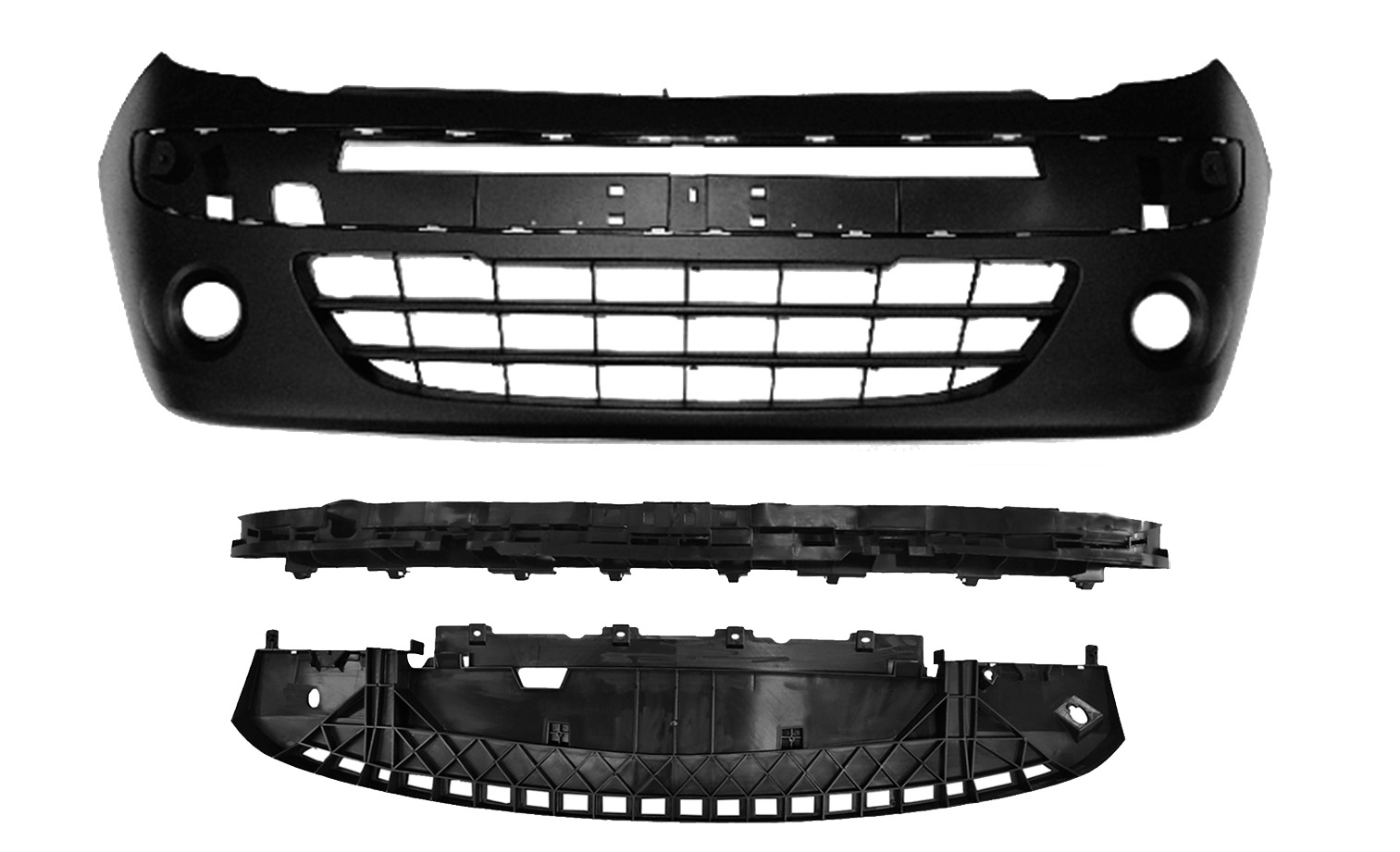 PARAURTI ANTERIORE CON FORI FENDINEBBIA CON PRIMER CON TRAVERSA CON RIPARO MOTORE - RENAULT - Kangoo 2006 - 7701478153