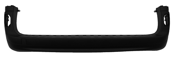 PARAURTI POSTERIORE NERO CON 4 TRACCE SENSORI CON TAPPO GANCIO TRAINO - RENAULT - Kangoo 2013 - 7701478196 - 4158800040