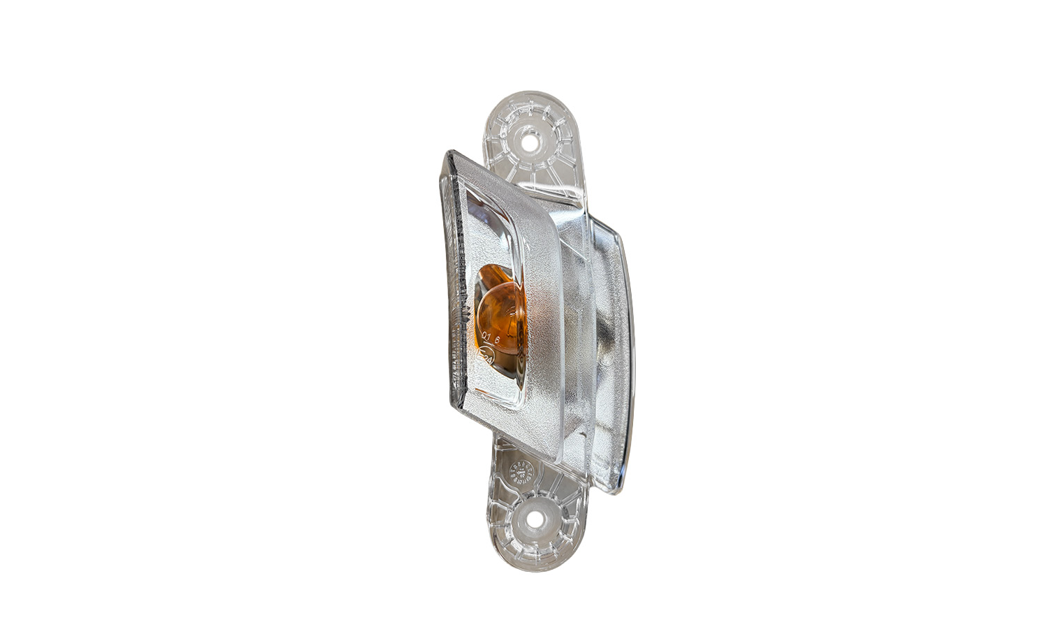 FANALE LATERALE DESTRO ALOGENO 24 V - CON PORTALAMPADA CON LAMPADINA (PY21W) CONNETTORE ELLITTICO SU PORTALAMPADA 2 PIN ECONOMY QUALITY - DAF - XF 106 - 1846492