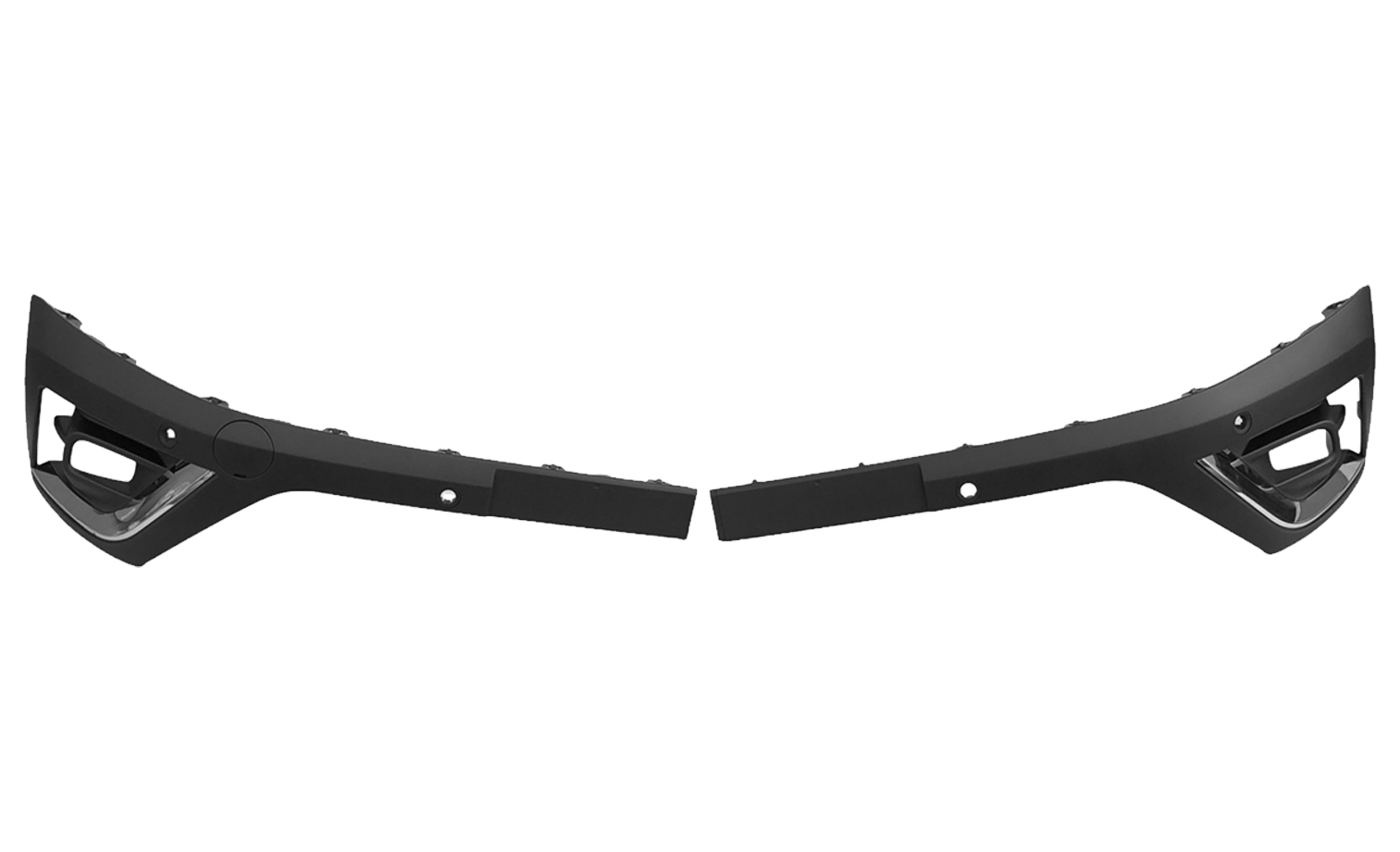 KIT MODANATURE ANTERIORE DESTRA-SINISTRA CON FENDINEBBIA E PARKASSIST (4 PORTASENSORI) CON CORNICE CROMATA - RENAULT - Trafic 2021 - 261525557R