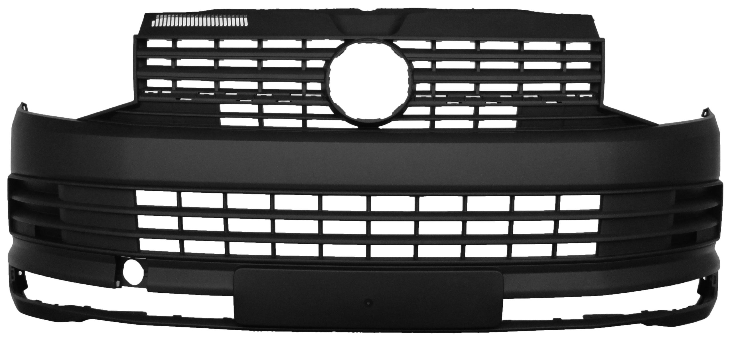 PARAURTI ANTERIORE NERO - VOLKSWAGEN - Transporter T6 - 7E0807221D9B9 - 7E0807217S9B9