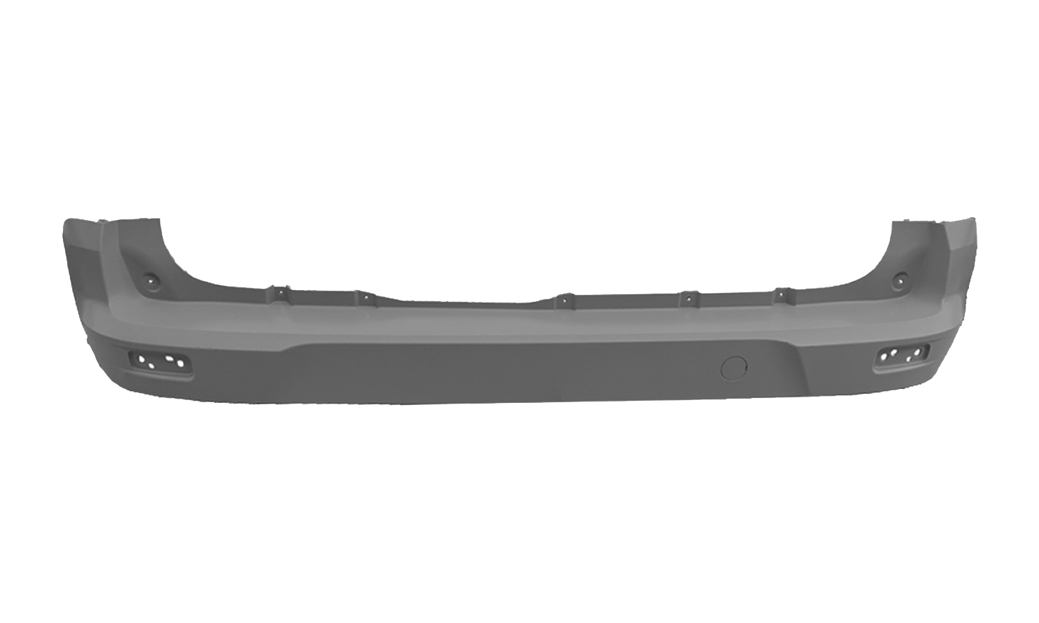 PARAURTI POSTERIORE GRIGIO CON 6 TRACCE SENSORI CON TAPPO GANCIO TRAINO - FORD - Transit Connect 2013 - 1923652