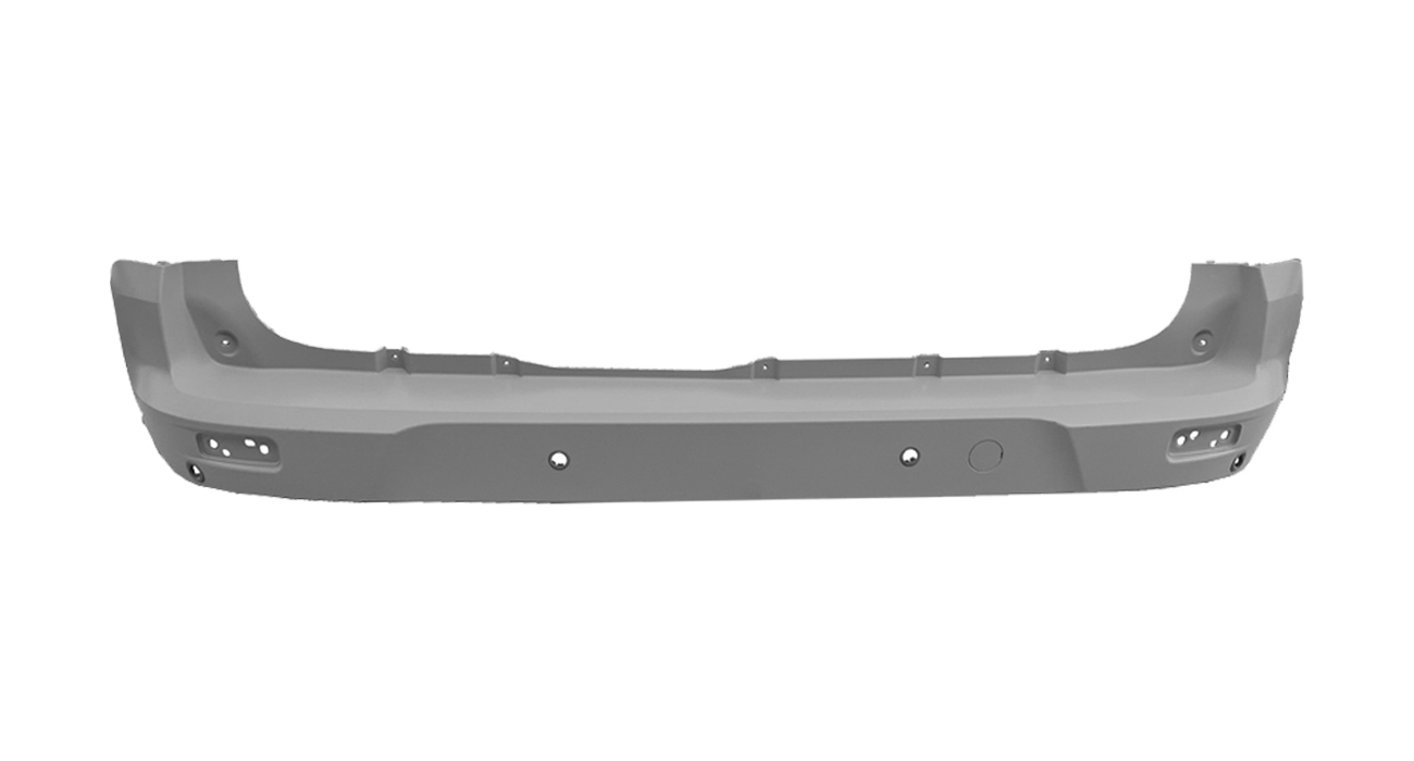 PARAURTI POSTERIORE CON PRIMER CON PARKASSIST (4 PORTASENSORI) CON TAPPO GANCIO TRAINO - FORD - Transit Connect 2018 - 2288168