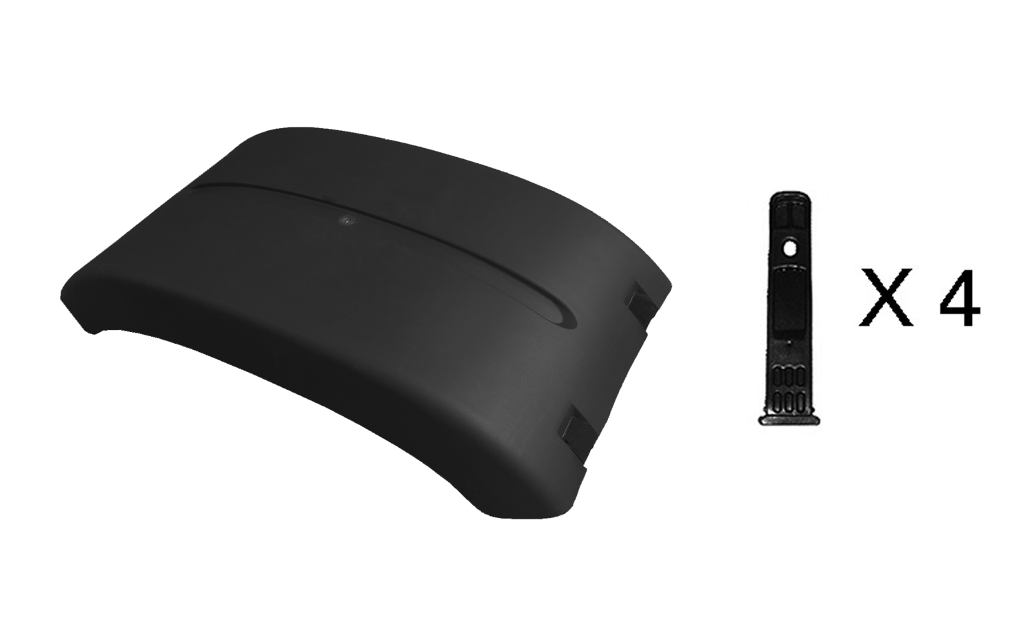 PARAFANGO POSTERIORE SUPERIORE STRETTO CON KIT TIRANTI 200.00503 - MAN - TGA XL - 81664106612
