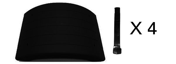 PARAFANGO SUPERIORE NERO CON KIT TIRANTI 200.12502 - IVECO - Stralis S-WAY 2019 - 41298975