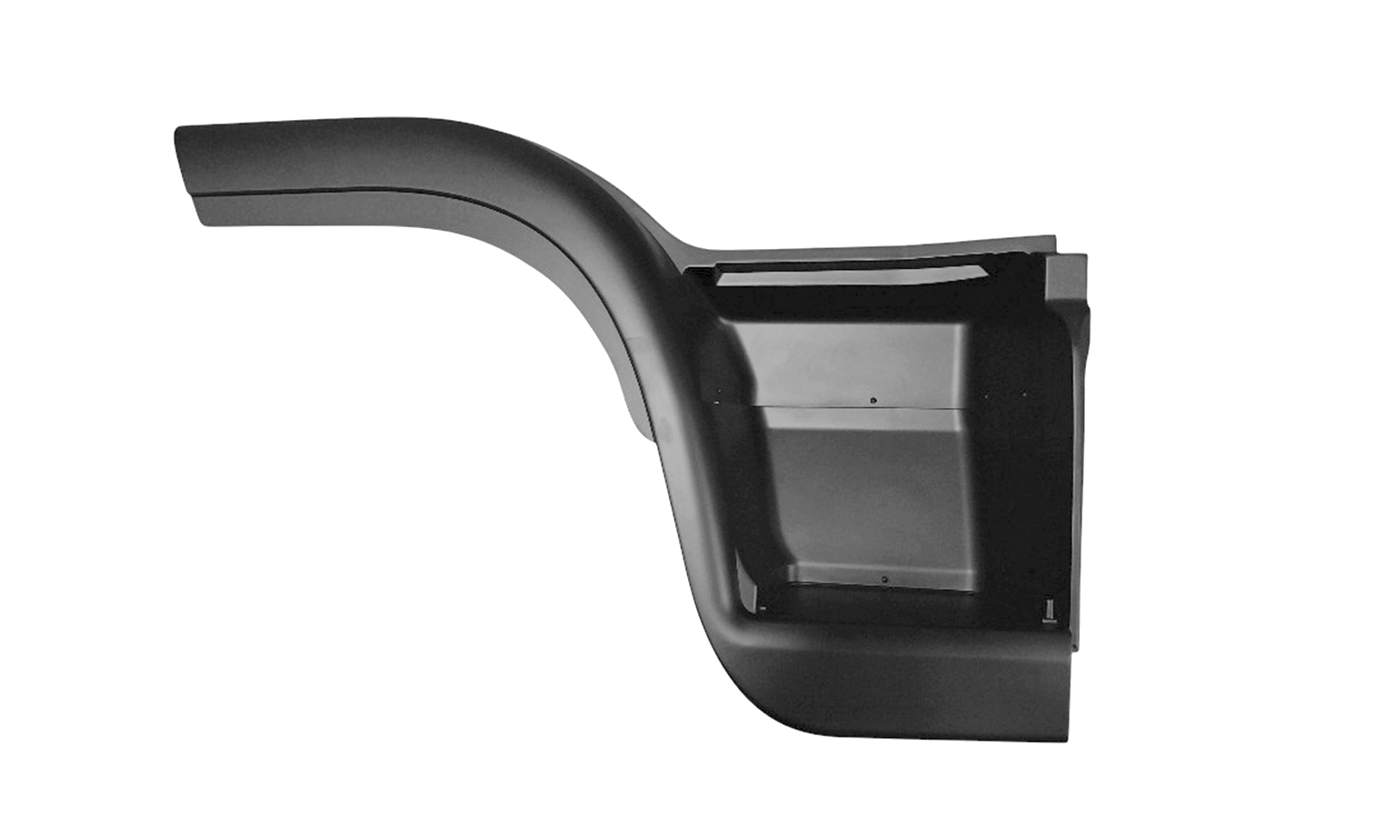 PEDANA DESTRA CON PROFILO PASSARUOTA GRIGIA - IVECO - Eurocargo Tector 130E24/180E28 - 504054940 - 504059309