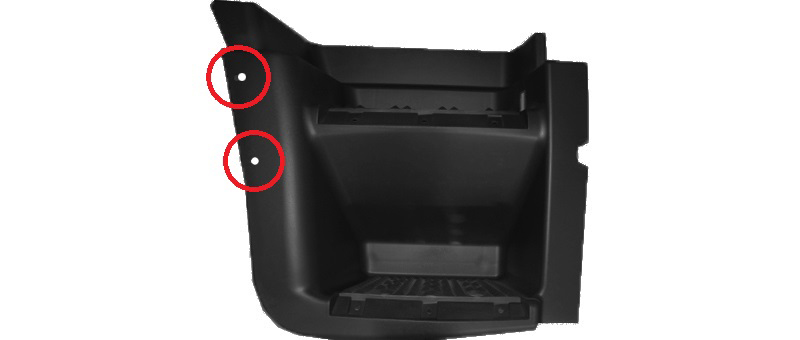 PEDANA SALITA DESTRA CON FORI MODANATURA - IVECO - Stralis 2007 - 504368383