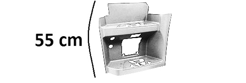 PEDANA SINISTRA CABINA STRETTA BASSA SMALTO BIANCO DB9147 - Marca - Actros MP4 Cabina Stretta - A9606662403 - A9606663702