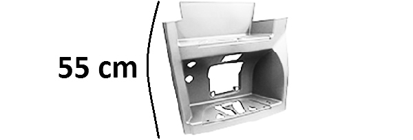 PEDANA SINISTRA CABINA LARGA BASSA SMALTO BIANCO DB9147 - Marca - Actros MP4 Cabina Larga - A9606661803 - A9606662003 - A9606662901 - 9606661803 - 9606662003 - 9606662901