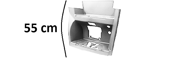 PEDANA DESTRA CABINA LARGA BASSA SMALTO BIANCO DB9147 - MERCEDES - Actros MP4 Cabina Larga - A9606662203 - 9606662203