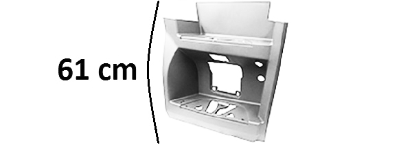 PEDANA DESTRA CABINA LARGA ALTA SMALTO BIANCO DB9147 - Marca - Actros MP4 Cabina Larga - A9606661903 - A9616661801 - 9606661903 - 9616661801