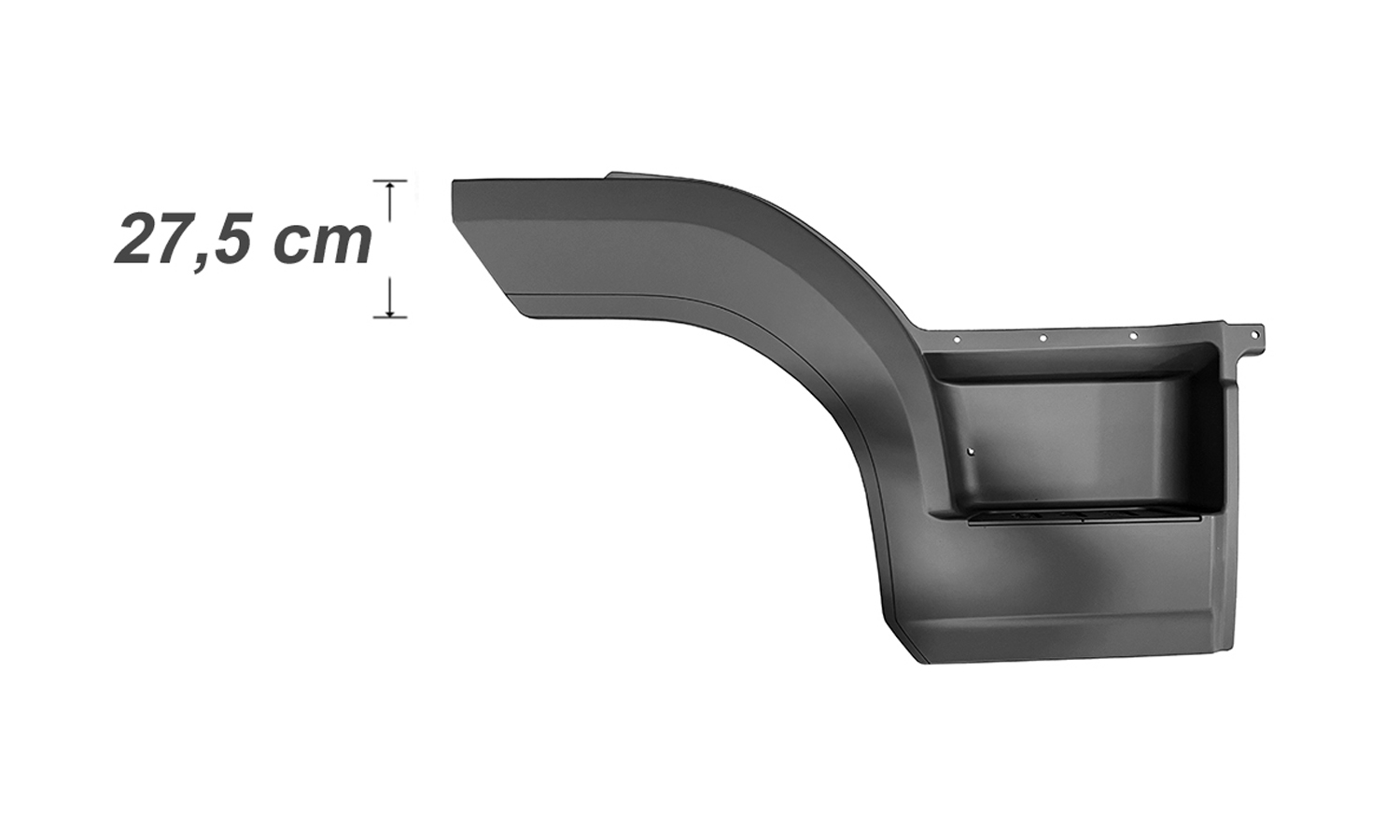 PEDANA PARAFANGO DESTRA ALETTA H27,5cm - MERCEDES - Atego Euro 6 - 96766607017277