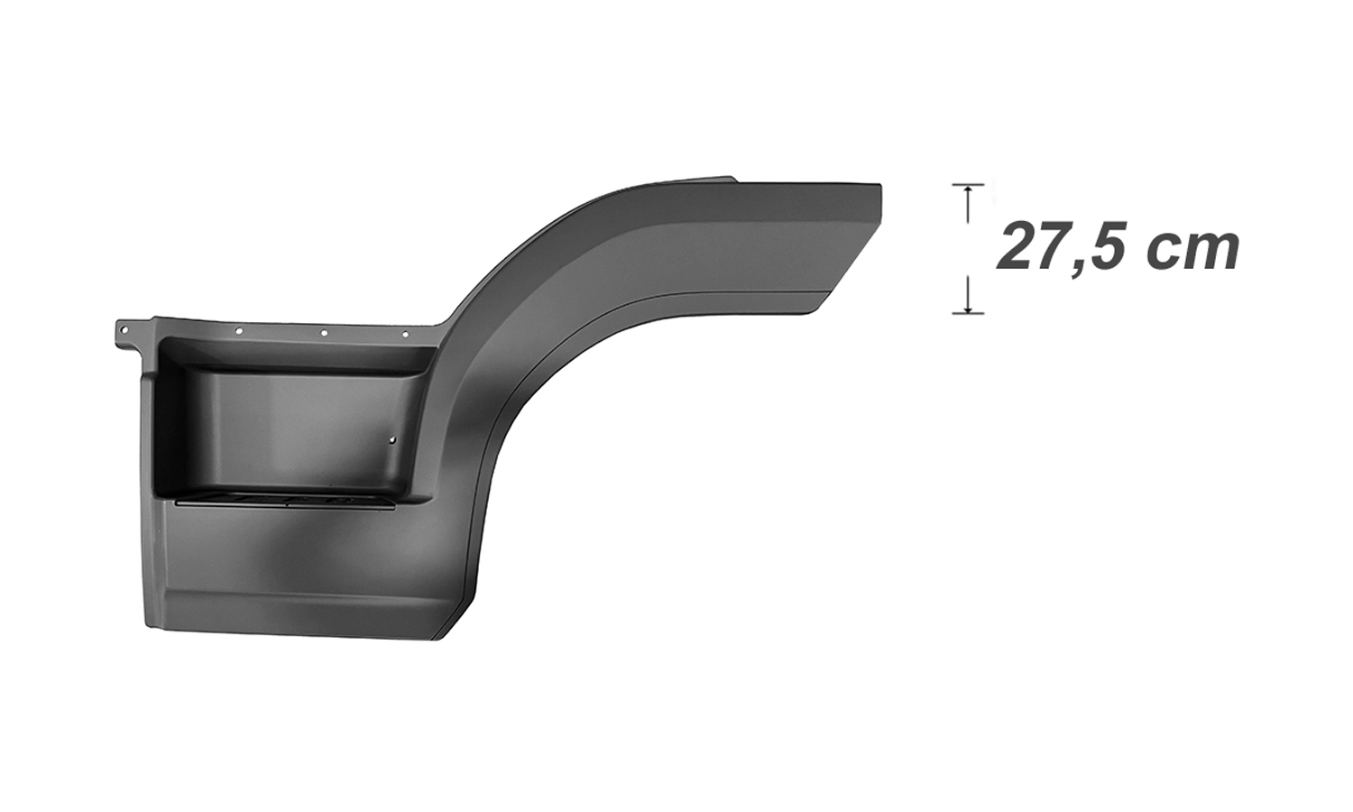 PEDANA PARAFANGO SINISTRO ALETTA H27,5cm - MERCEDES - Atego Euro 6 - 96766606017277