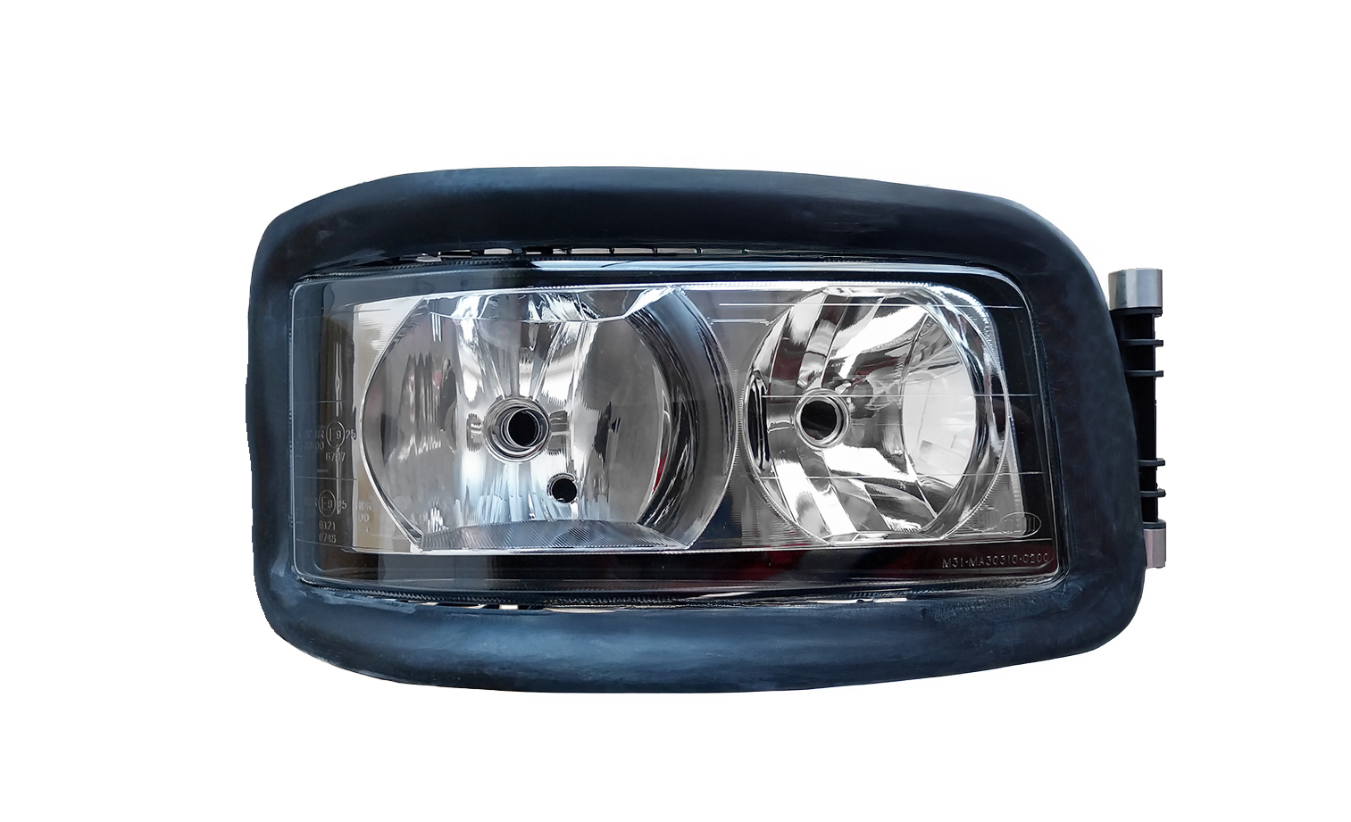 PROIETTORE DESTRO MANUALE ALOGENO 24V CON PORTA LAMPADA - SENZA LAMPADINA (H7-H7-W5W) CONNETTORE ROTONDO POSTERIORE LATERALE SINISTRO 4 PIN - MAN - TGA LX - 81251016577 - 81251016448
