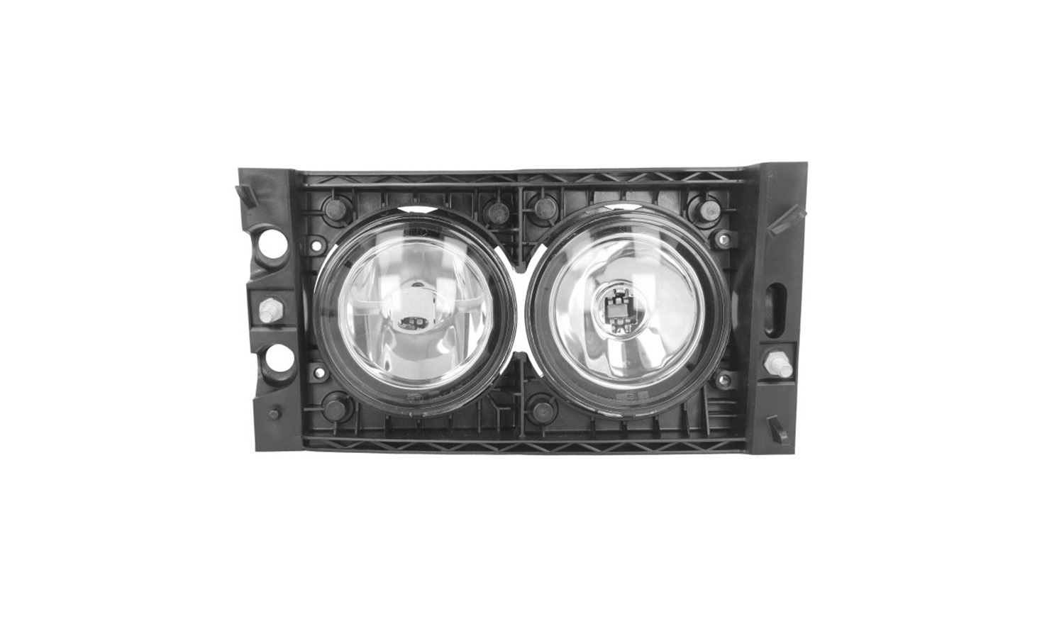 FENDINEBBIA DESTRO ALOGENO 24 V CON PORTALAMPADA SENZA LAMPADINA (H3 - H3) CONNETTORE ELLITTICO POSTERIORE CENTRALE 2+2 PIN - DAF - XF 105 - 1660961 - 1725271
