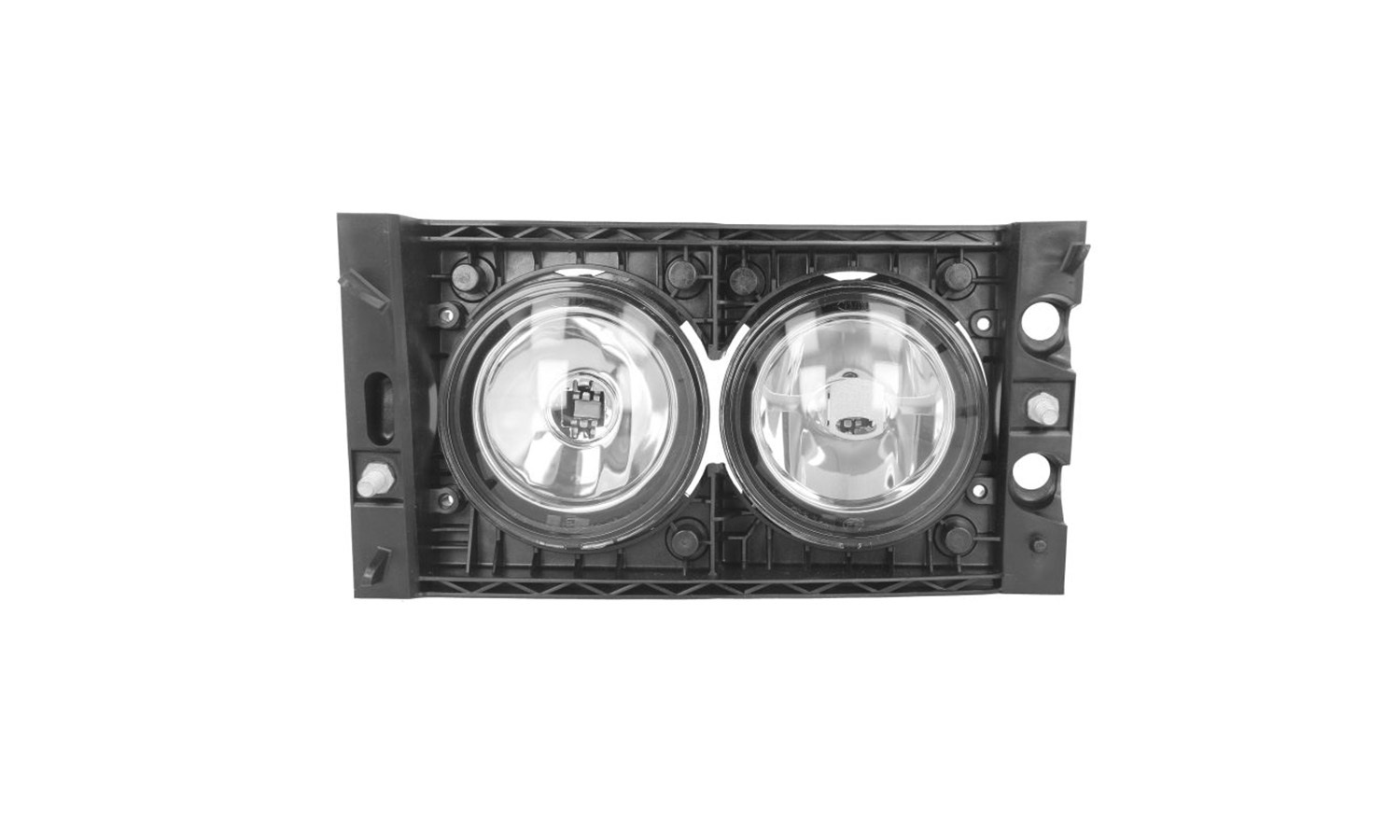 FENDINEBBIA SINISTRO ALOGENO 24 V CON PORTALAMPADA SENZA LAMPADINA (H3 - H3) CONNETTORE ELLITTICO POSTERIORE CENTRALE 2+2 PIN - DAF - XF 105 - 1660960 - 1725270