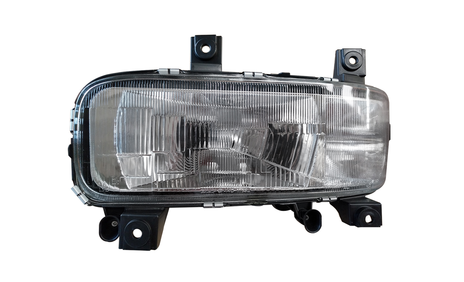 PROIETTORE SINISTRO MANUALE/ELETTRICO ALOGENO 24V CON PORTA LAMPADA SENZA LAMPADINA (H4 - W5W) CONNETTORE ROTONDO POSTERIORE CENTRALE DESTRO 7 PIN - SENZA MOTORINO - MERCEDES - Atego 1a° serie - 7123