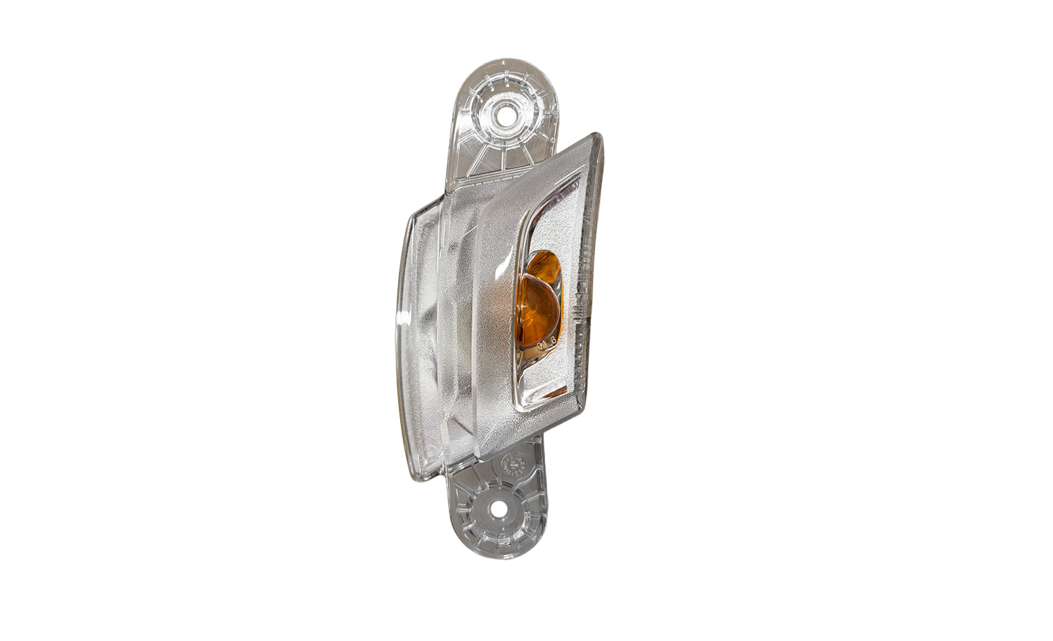 FANALE LATERALE SINISTRO ALOGENO 24 V CON PORTALAMPADA CON LAMPADINA (PY21W) CONNETTORE ELLITTICO SU PORTALAMPADA 2 PIN ECONOMY QUALITY - DAF - CF Euro 6 - 1846491