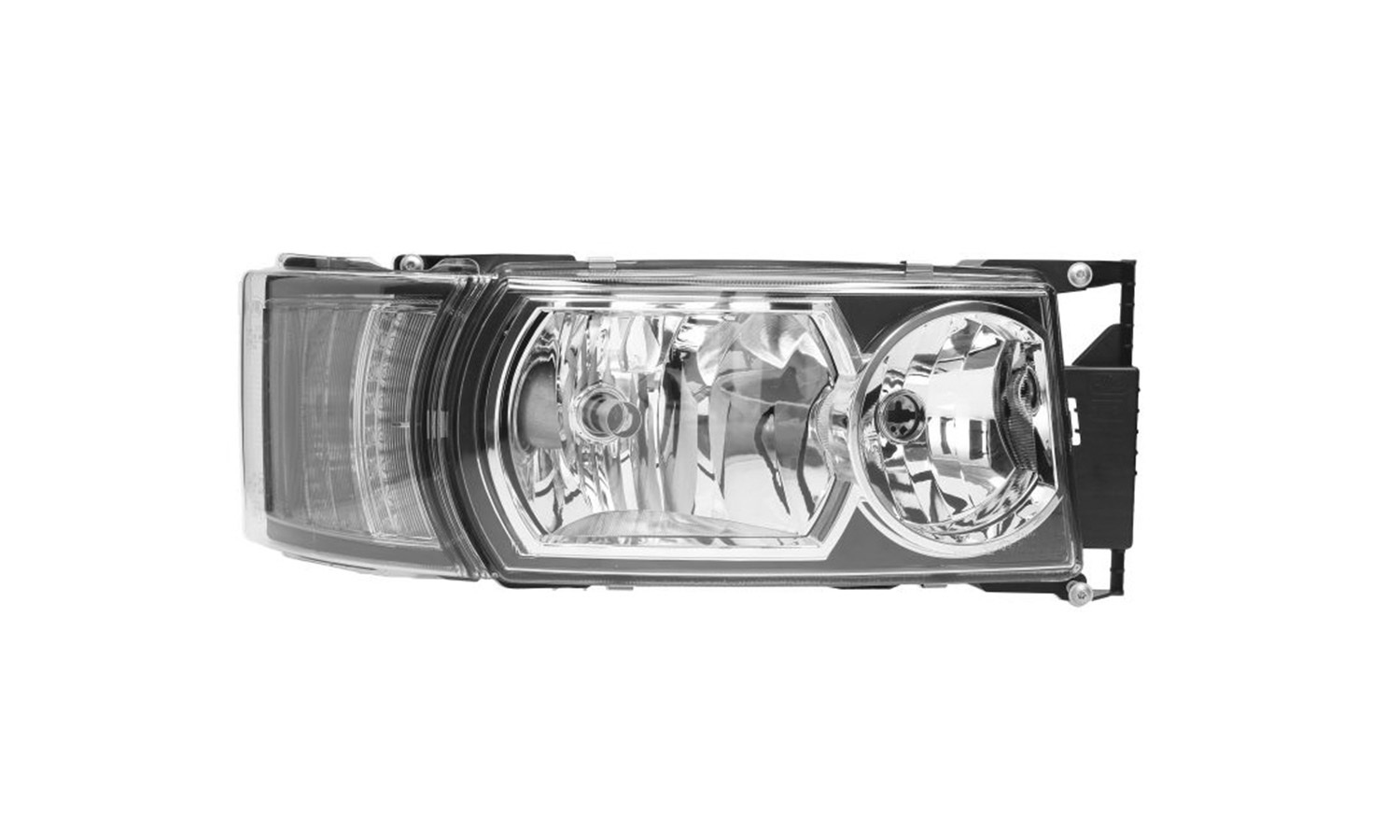 FARO DESTRO ELETTRICO CON MOTORE ALOGENO LUCE DIURNA BASE NERA SENZA LAMPADINA (LED-H1-H21W-H7) OMOLOGATO - SCANIA - Serie R2010 - 2416141