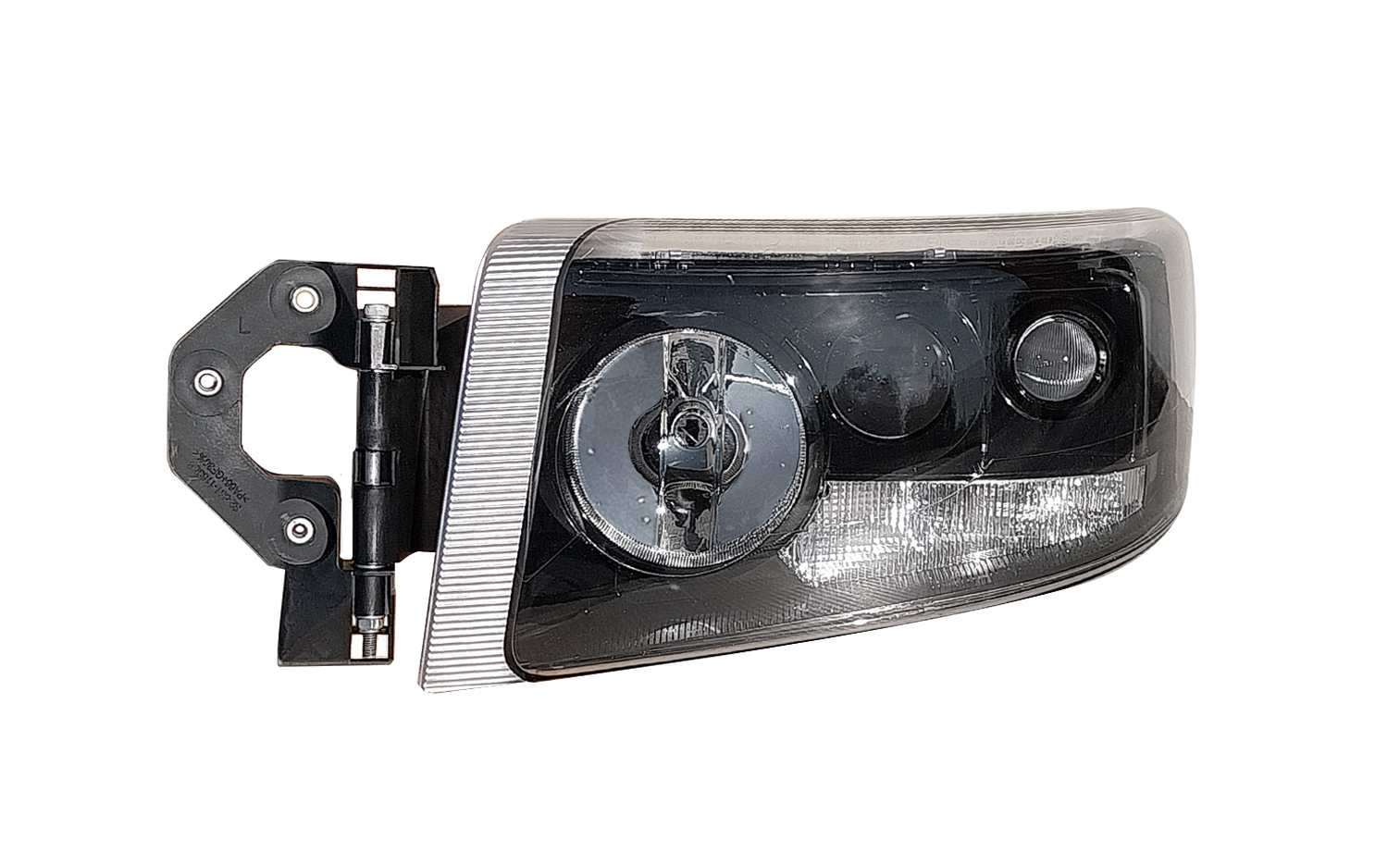 PROIETTORE SINISTRO MANUALE CON FENDINEBBIA ALOGENO 24V CON PORTALAMPADA SENZA LAMPADINA (H7 - H1 - H3 - W5W - PY21W) CONNETTORE ROTONDO POSTERIORE LATERALE DESTRO 6 PIN - RENAULT - Nuovo Premium - 5