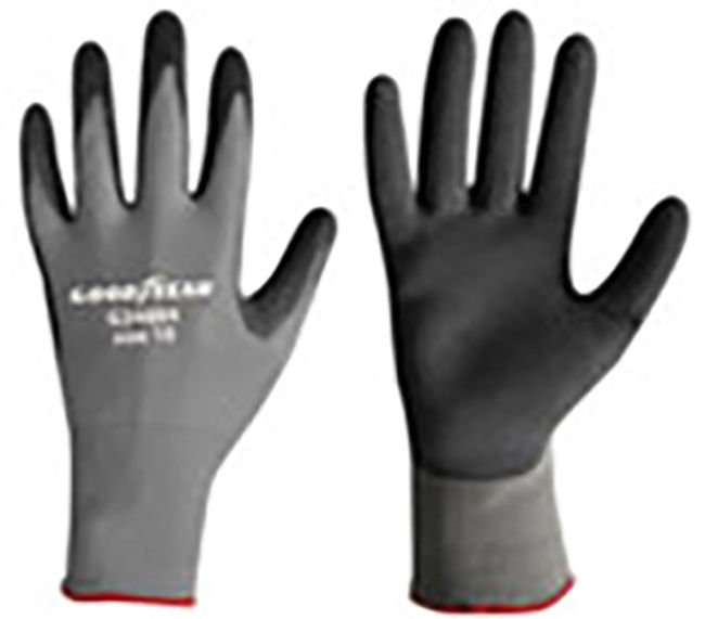 Goodyear Guanti in nylon e schiuma di lattice taglia 8 colore nero/grigio, guanti da lavoro