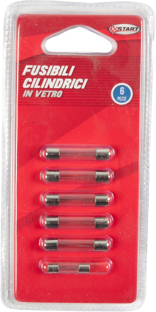 Fusibili cilindrici auto 6 pezzi
