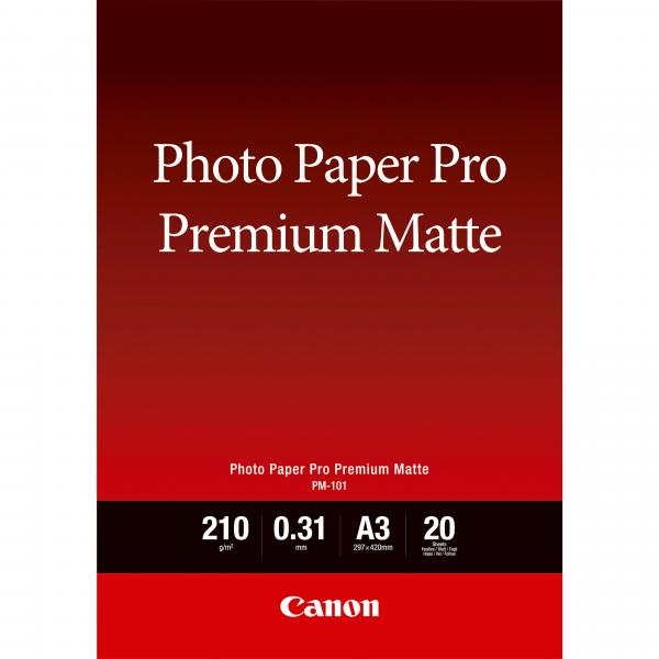 Canon Carta fotografica Premium Matte PM-101 A3 - 20 fogli (PREMIUM MATTE PHOTO PAPER [PM-101])