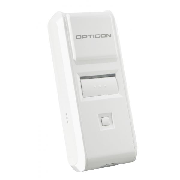 Opticon OPN-4000i Lettore di codici a barre portatile 1D CCD Bianco (OPN-4000i Companion scanner, - 1D CCD, BT MFi, - iOS,Android,Windows,1MB, HID/SPP, White,USB cable,Strap CCD data collector - Warr