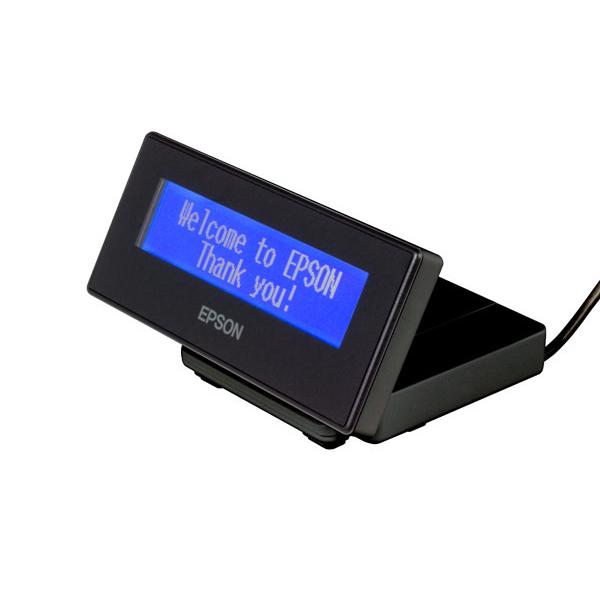 Epson DM-D30 [111]: Customer Display for TM-m30 Black (DM-D30 DISPLAY FOR TM-M30 - RETAIL USB2.0 MAX40 20COL/2LIN - Warranty: 12M)