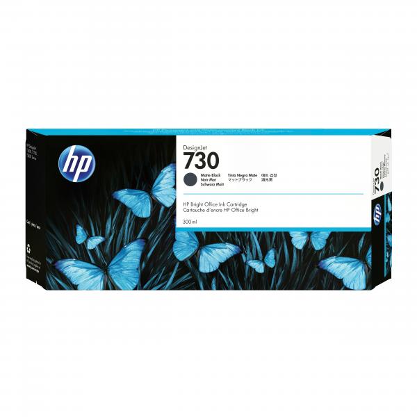 HP Cartuccia di inchiostro nero opaco DesignJet 730 da 300 ml (HP 730 300-ML - MATTE BLACK INK CRTG)