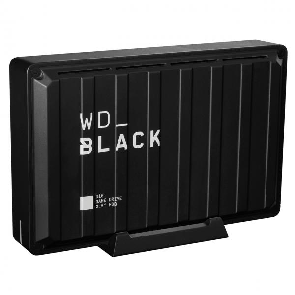 Western Digital D10 disco rigido esterno 8 TB 7200 Giri/min 3.2 Gen 2 [3.1 Gen 2] Nero, Bianco (WD_BLACK D10 Game Drive WDBA3P0080HBK)
