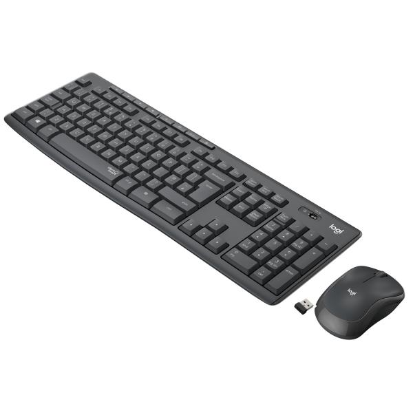 Logitech MK295 Silent (MK295 SILENT WIRELESS COMBO - GRAPHITE - NLB - INTNL) - Versione Tedesca