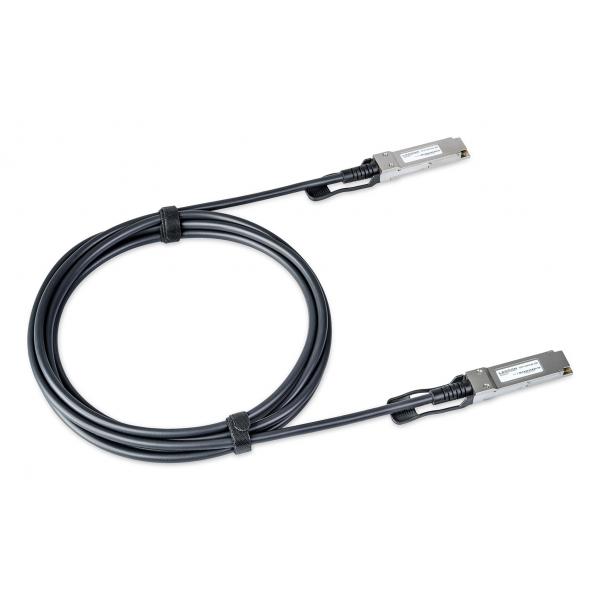 LANCOM SFP-DAC40-3m cavo InfiniBand e in fibra ottica Nero, Acciaio (LANCOM SFP-DAC40-3M - 40 GBIT/S DIRECT ATTACHED CABLE)