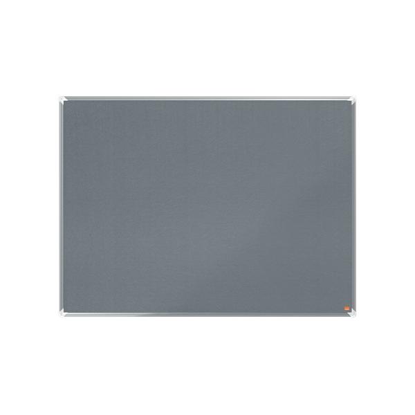Nobo 1915196 bacheca per appunti Grigio Alluminio (Nobo 1915196 Premium Plus Grey Felt Notice Board 1200x900mm)