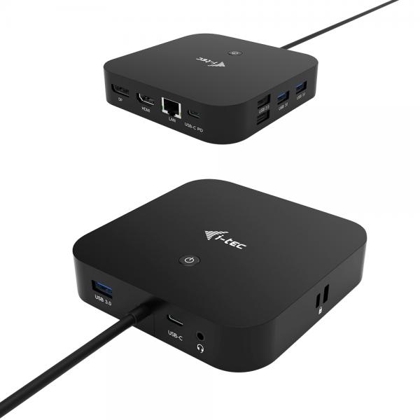 i-tec USB-C HDMI DP Docking Station with Power Delivery 100 W (I-TEC USB-C HDMI DP DOCK PD100W - USB-C 2X LCD DOCK)