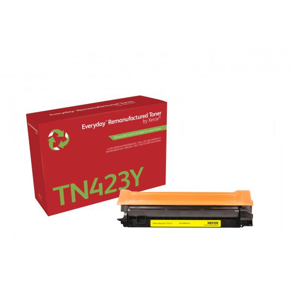 Toner rigenerato Everyday™ di Xerox Giallo compatibile con Brother TN423Y, Alta capacità (Ay Remanufactured Everyday - Yellow Remanufactured Toner - By Xerox Replaces Brother Tn423Y, High Capacity -