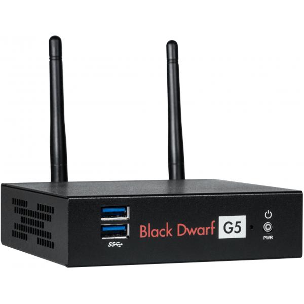 TERRA Black Dwarf G5 firewall [hardware] Desktop 1,85 Gbit/s (TERRA FIREWALL BLACK DWARF G5 inkl. Securepoint Infinity-Lizenz UTM [12 Monate MVL])
