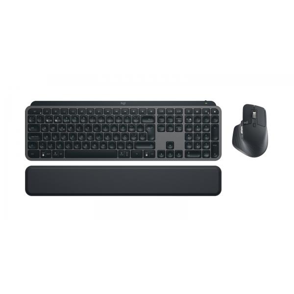 Logitech 920-011611 tastiera Mouse incluso Ufficio Bluetooth Portoghese Grafite (MX KEYS S COMBO - GRAPHITE PTG - - BT - N/A - MEDITER-412) - Versione Tedesca