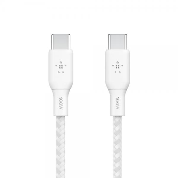 Belkin BOOST CHARGE cavo USB USB 2.0 2 m USB C Bianco (Boost Charge Usb Cable 2 M - Usb 2.0 Usb C White - Warranty: 12M)