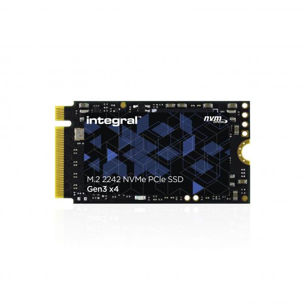 Integral INSSD512GM2242G3 drives allo stato solido 512 GB M.2 PCI Express 3.0 NVMe TLC (512GB SSD M.2 2242 NVME 1.3 PCIe Gen3 x4 R-3000MBs W-2200MBs TBW 180 INTEGRAL [double-sided chips])