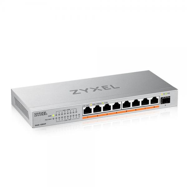 Zyxel XMG-108HP Non gestito 2.5G Ethernet [100/1000/2500] Supporto Power over Ethernet [PoE] (Zyxel Switch XMG-105 8 Port 10/2,5G Mu)